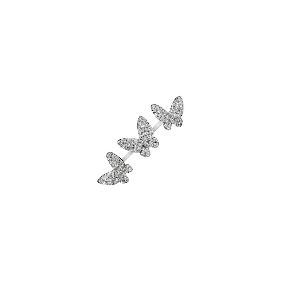 Prsteň s diamantmi Royal Butterflies