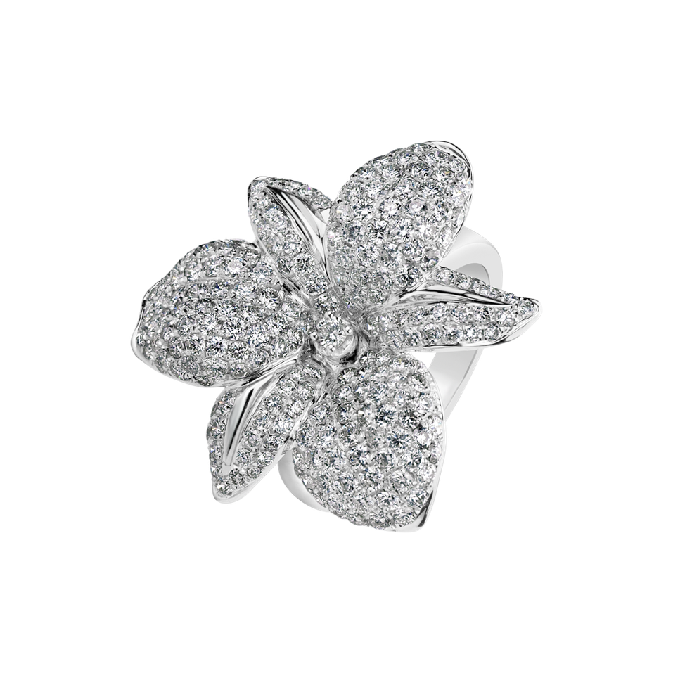 Prsteň s diamantmi Hawaii Orchid