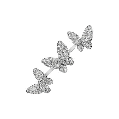 Prsteň s diamantmi Royal Butterflies