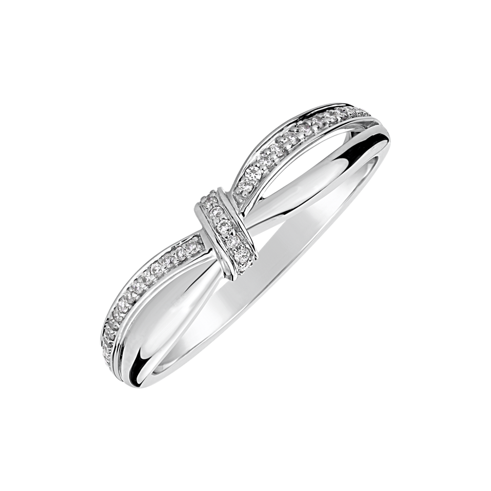 Prsteň s diamantmi Seductive Ribbon