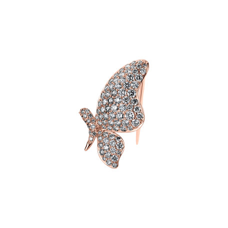 Brošňa s diamantmi Pompous Wings