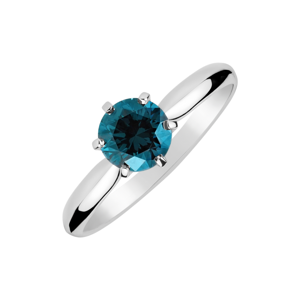 Prsteň s modrým diamantom Eternal Joy