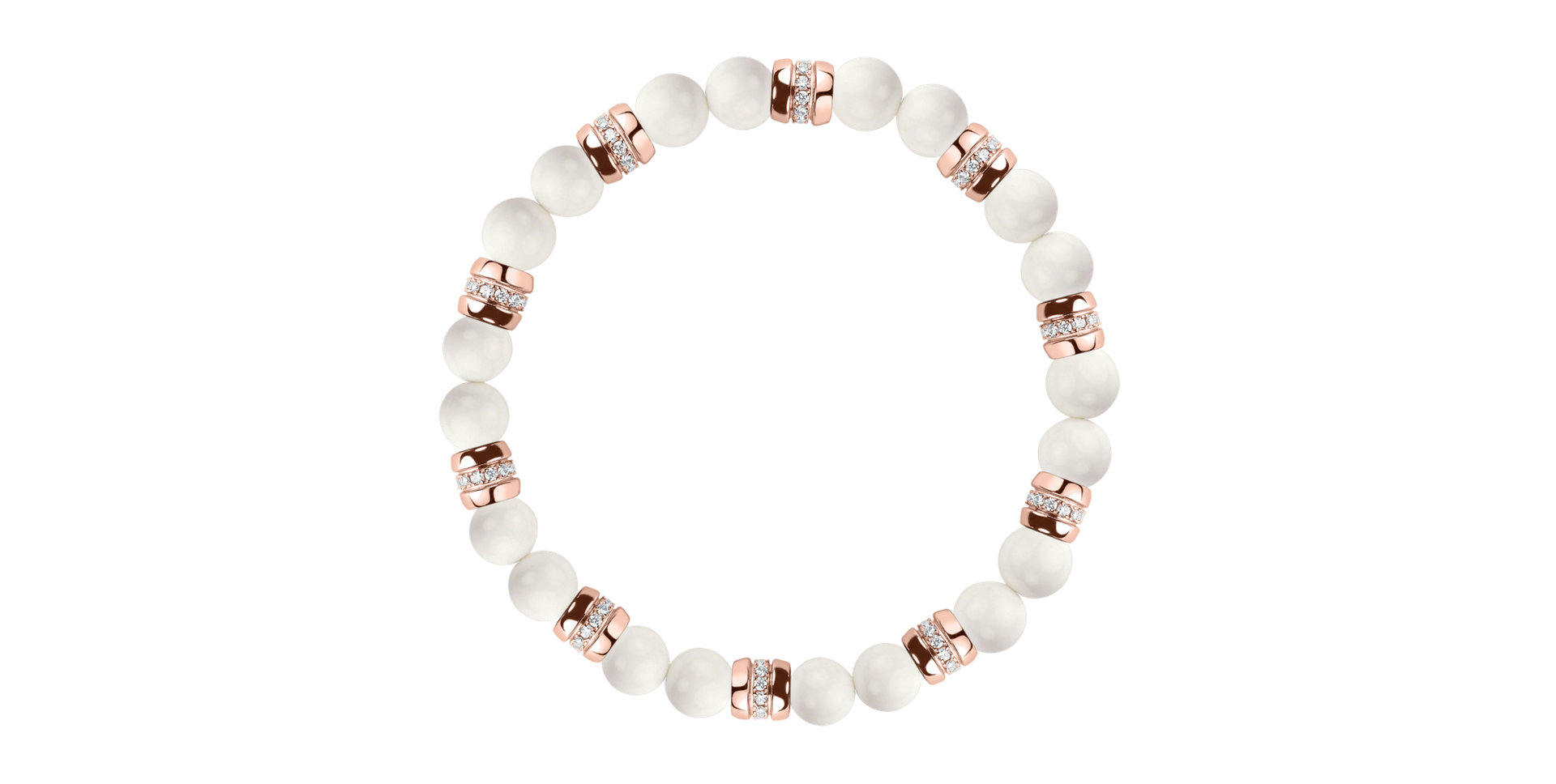 Náramok s diamantmi a achátmi Moonlight Jewel