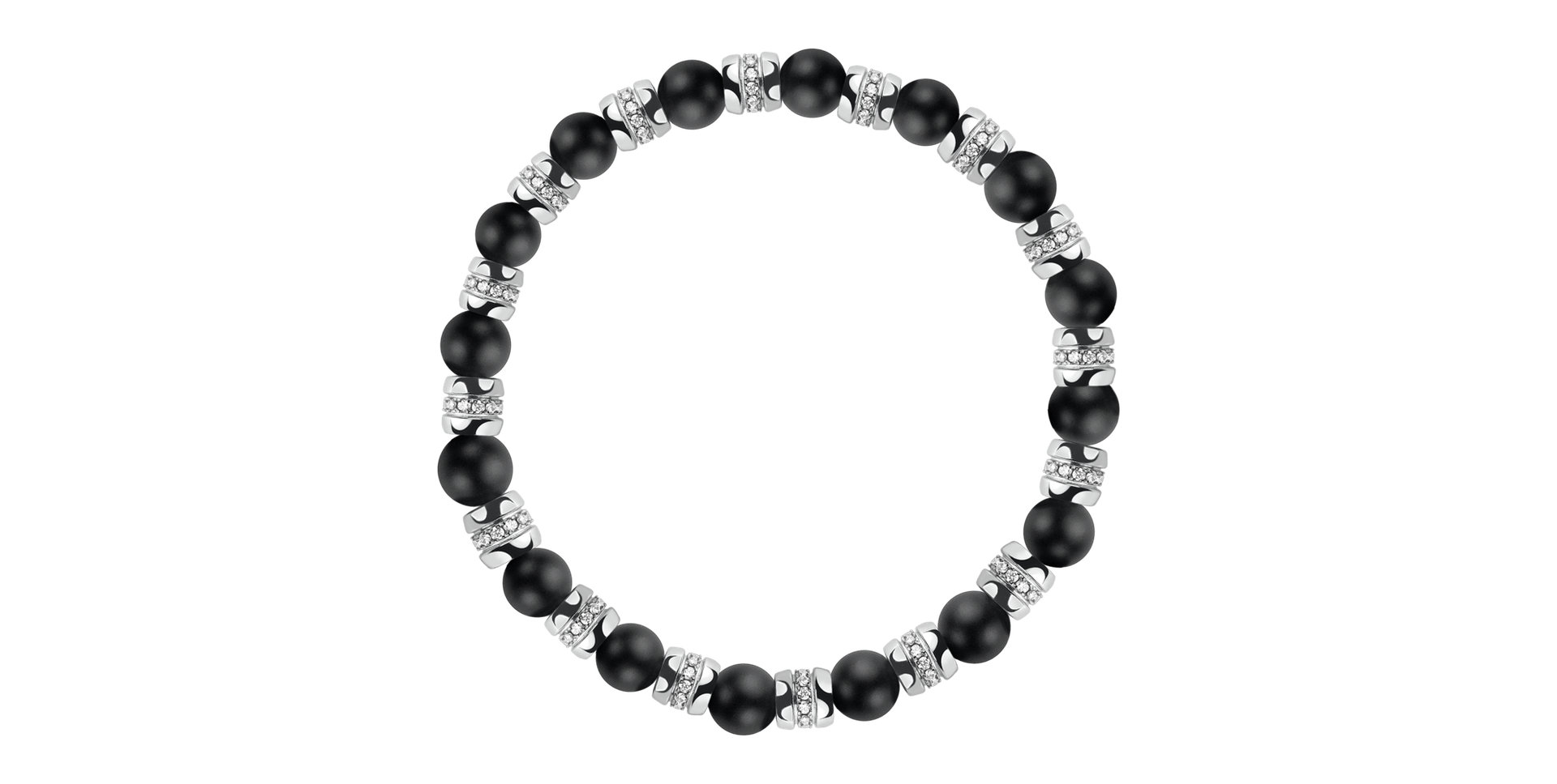 Náramok s diamantmi a achátmi Essential Shine