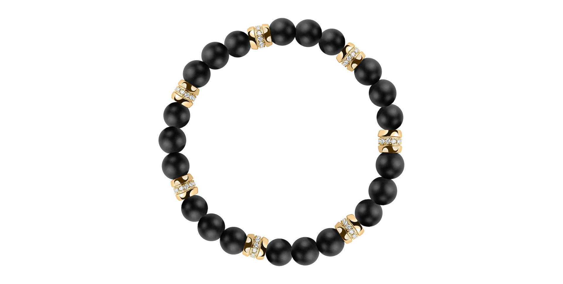 Náramok s diamantmi a achátmi Neverending Style