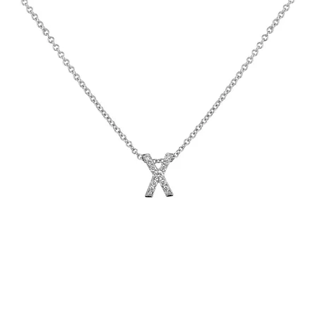 Náhrdelník s diamantmi Diamond Letter
