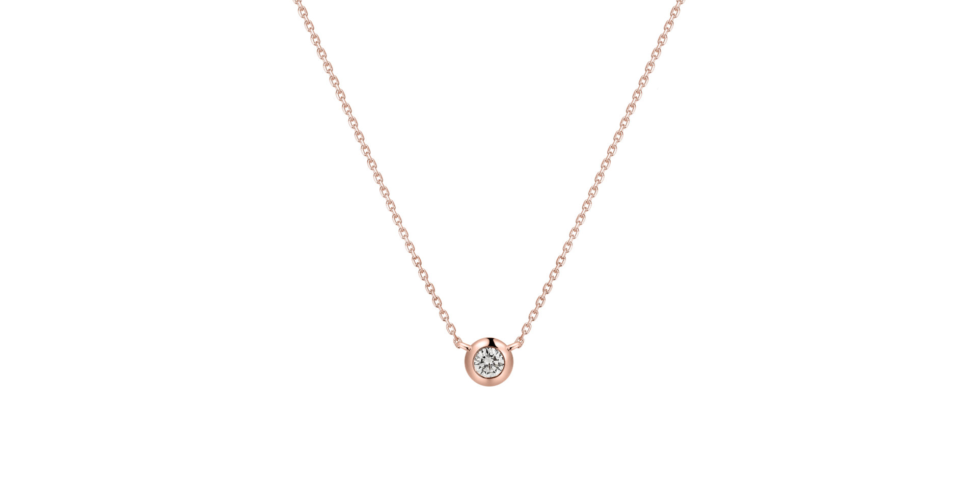 Náhrdelník s diamantom Sparkling Drop