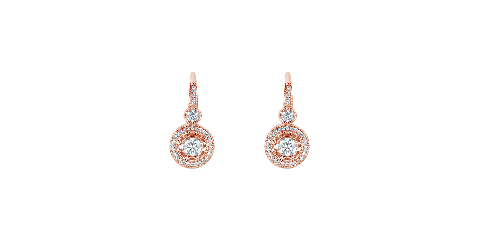 Náušnice s diamantmi Monarch Love