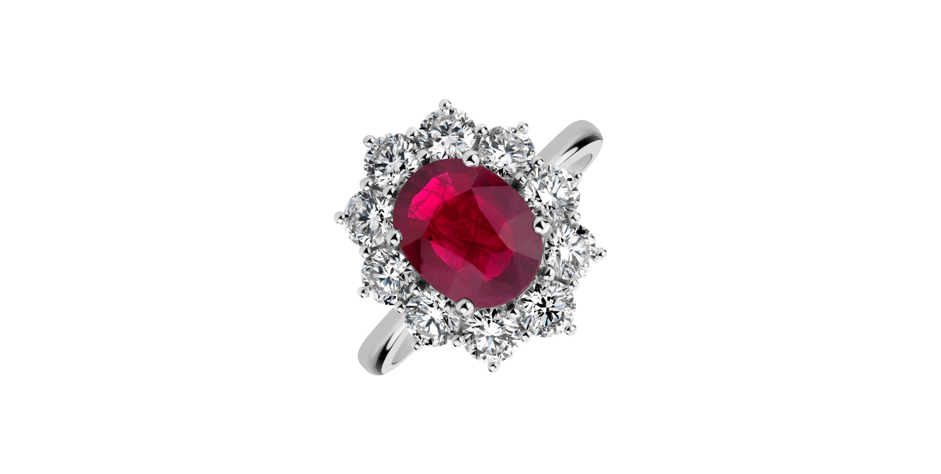 Prsteň s rubínom a diamantmi Princess Joy