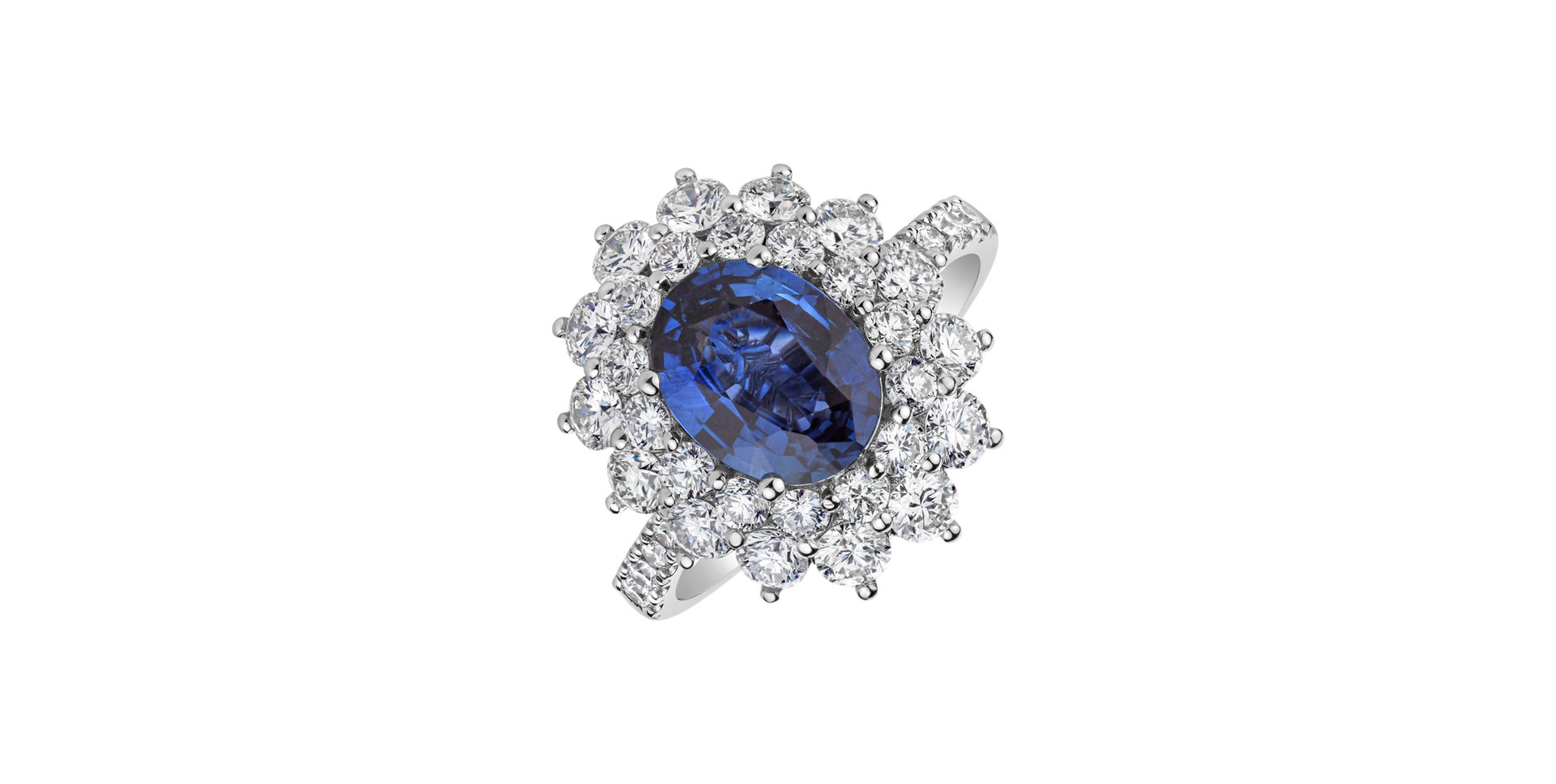 Prsteň s zafírom a diamantmi Princess Hope