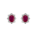 Náušnice s rubínom a diamantmi Mary Magdalene5