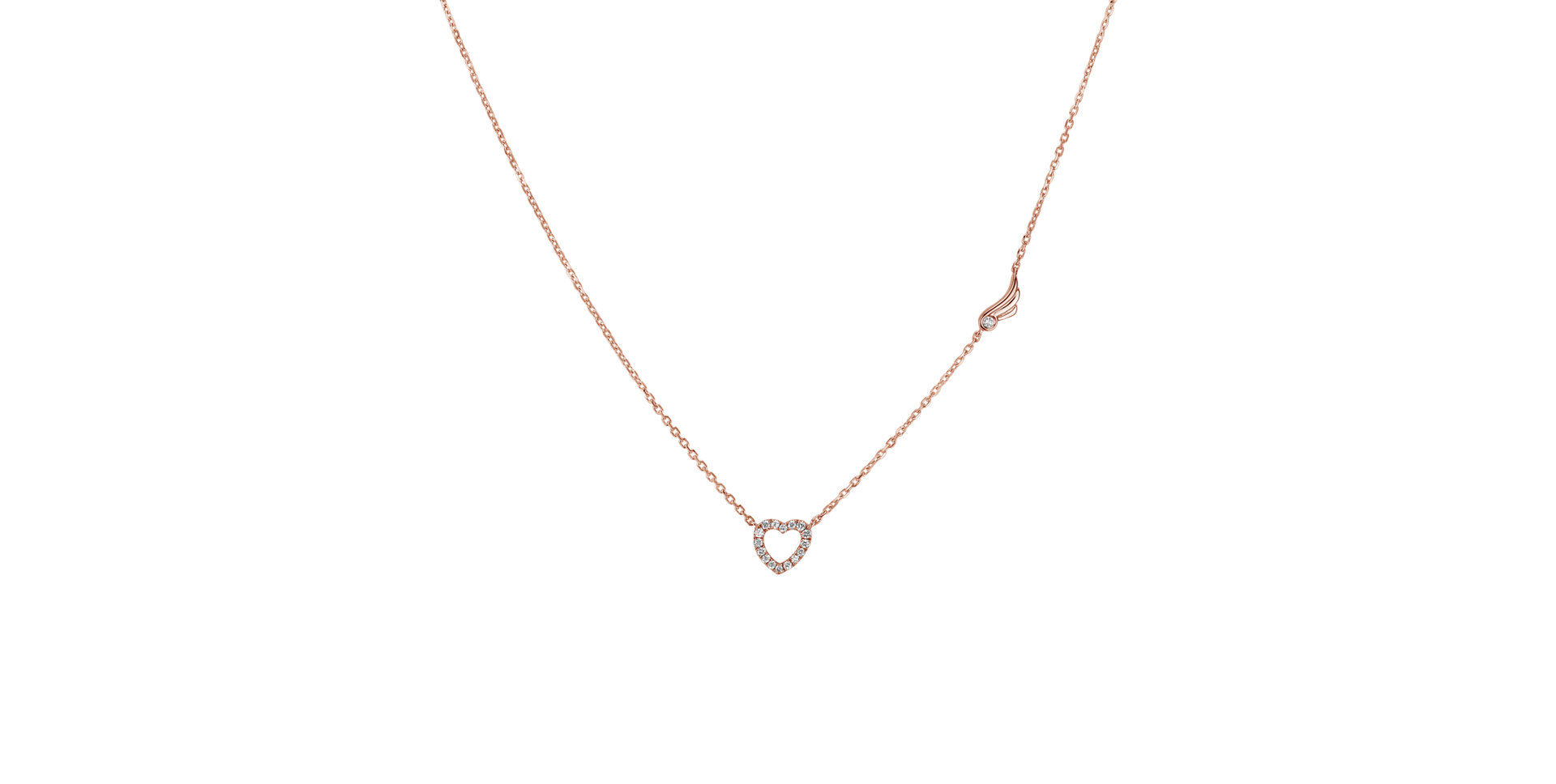 Náhrdelník s diamantmi Romeos Heart