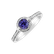 Prsteň s tanzanitom a diamantmi Parvati4