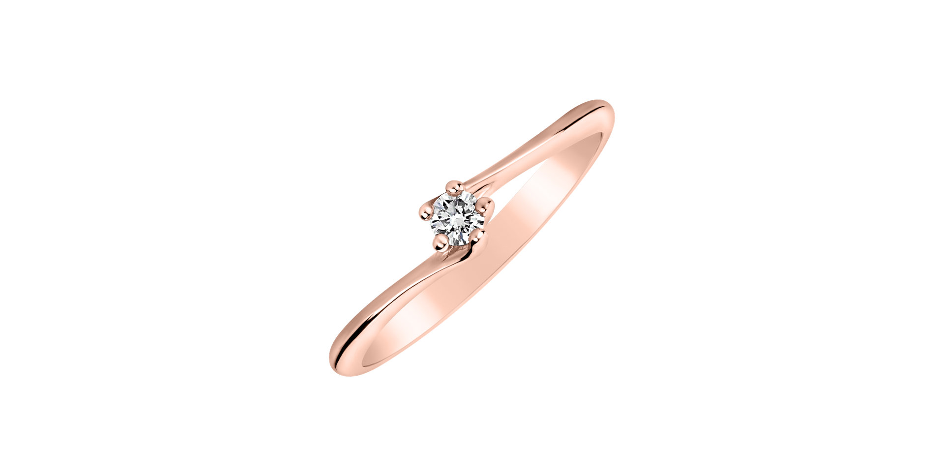 Prsteň s diamantom Vivid Love