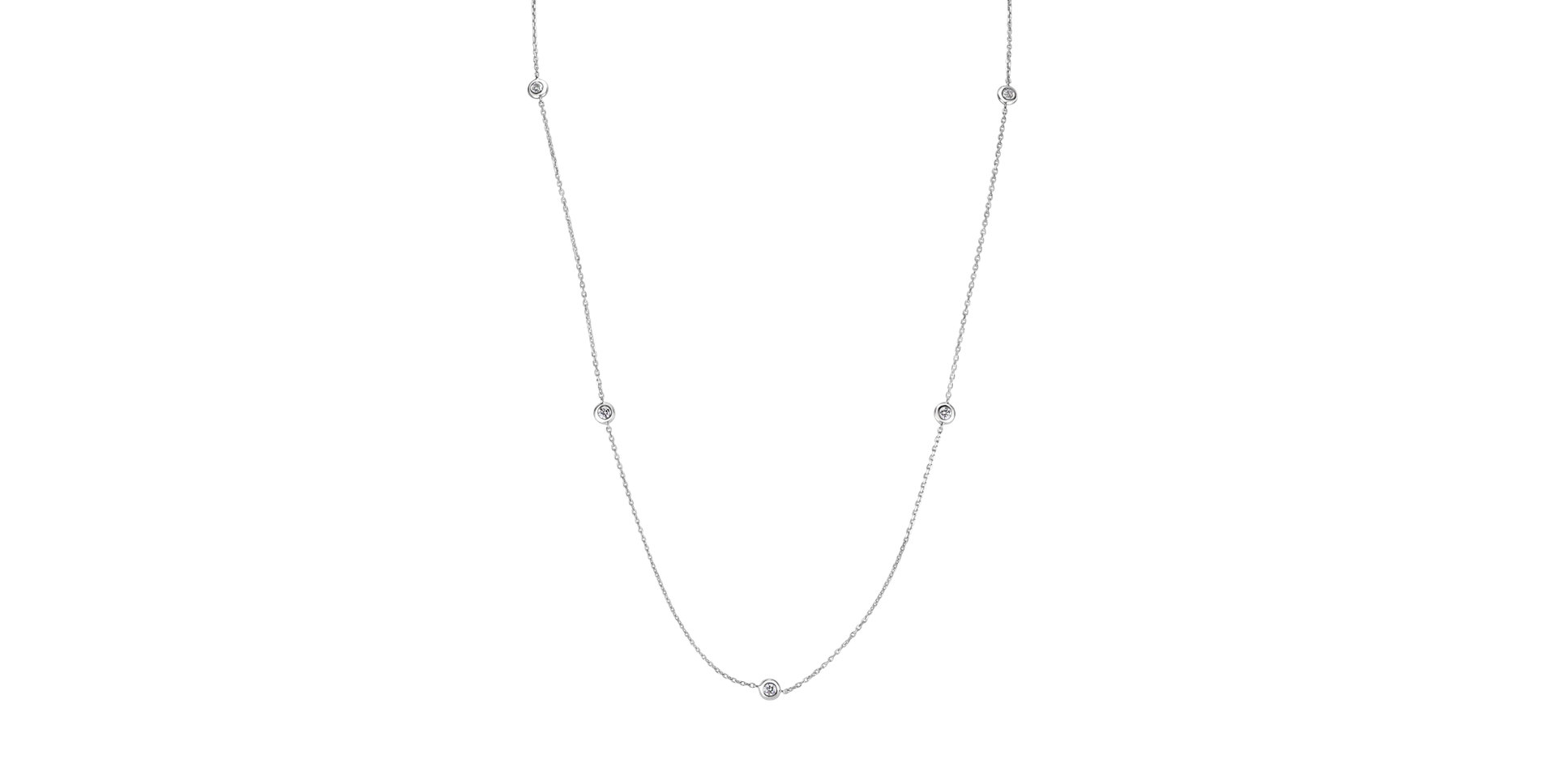 Náhrdelník s diamantmi Sparkling Dots