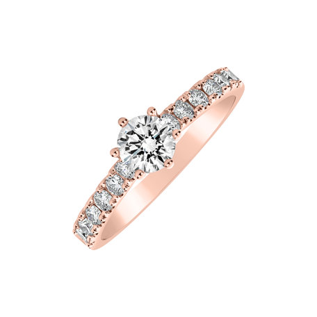 Prsteň s diamantmi Sparkling Love