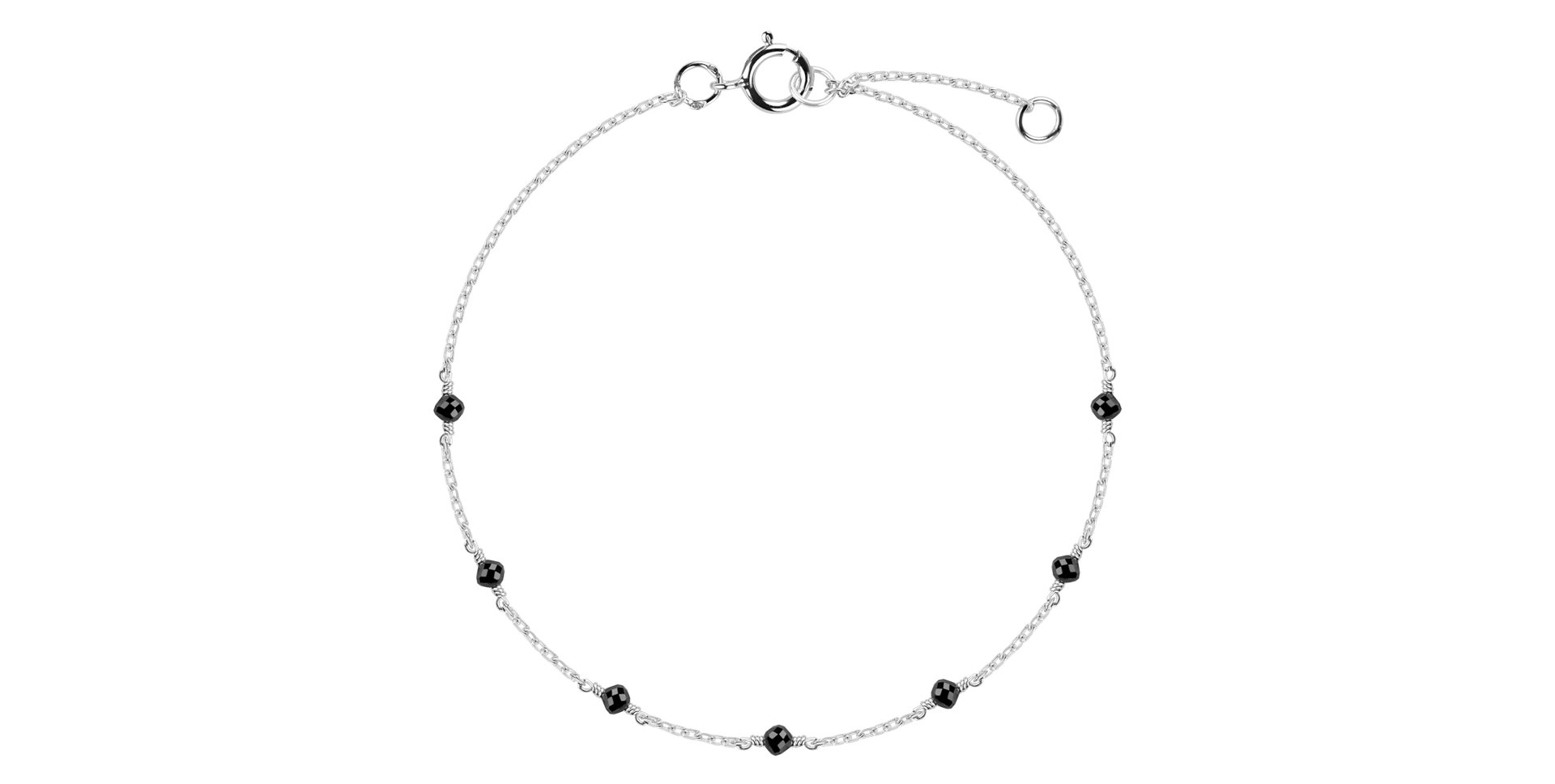 Náramok s čiernymi diamantmi Mirrabella