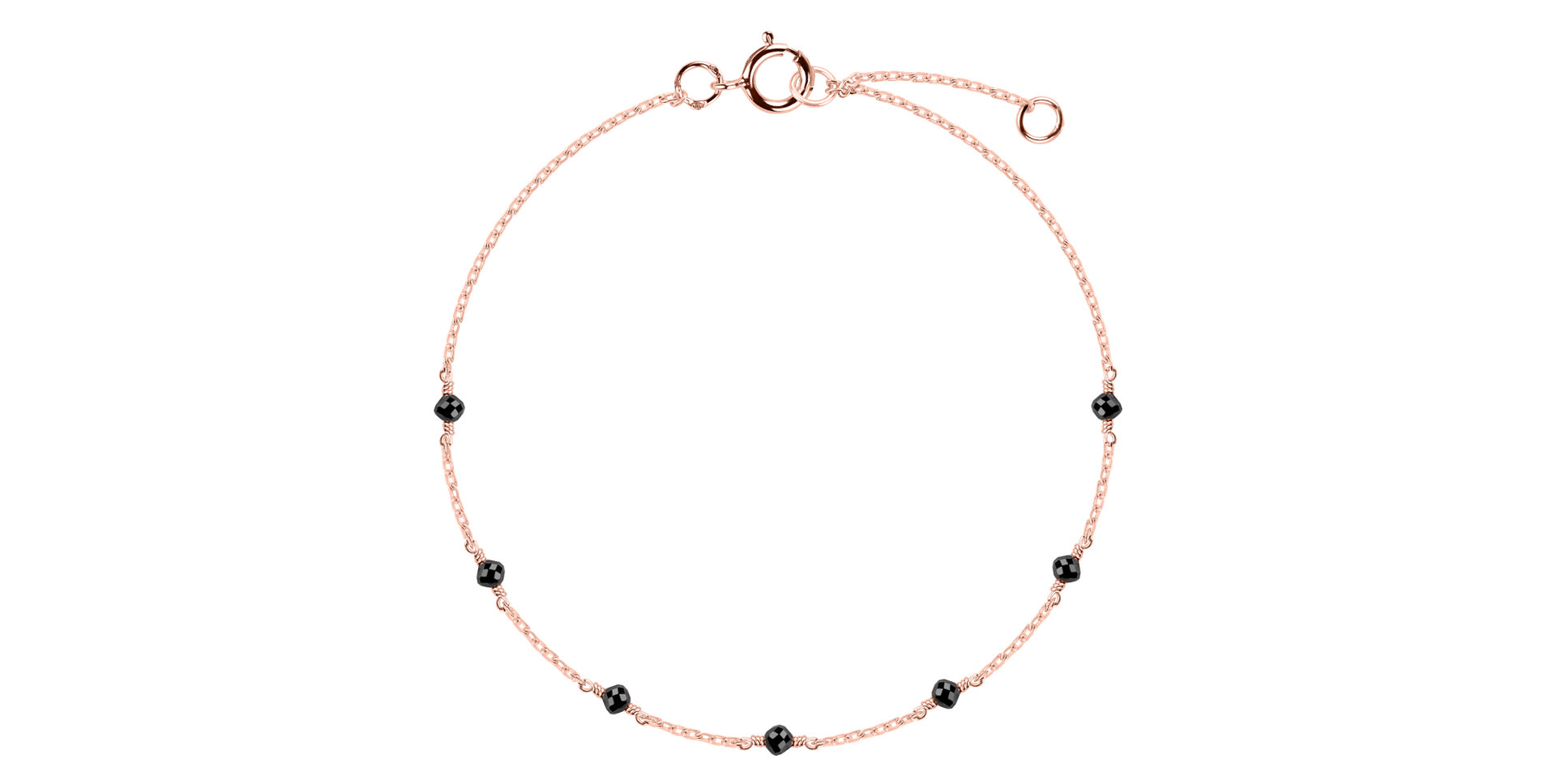 Náramok s čiernymi diamantmi Mirrabella