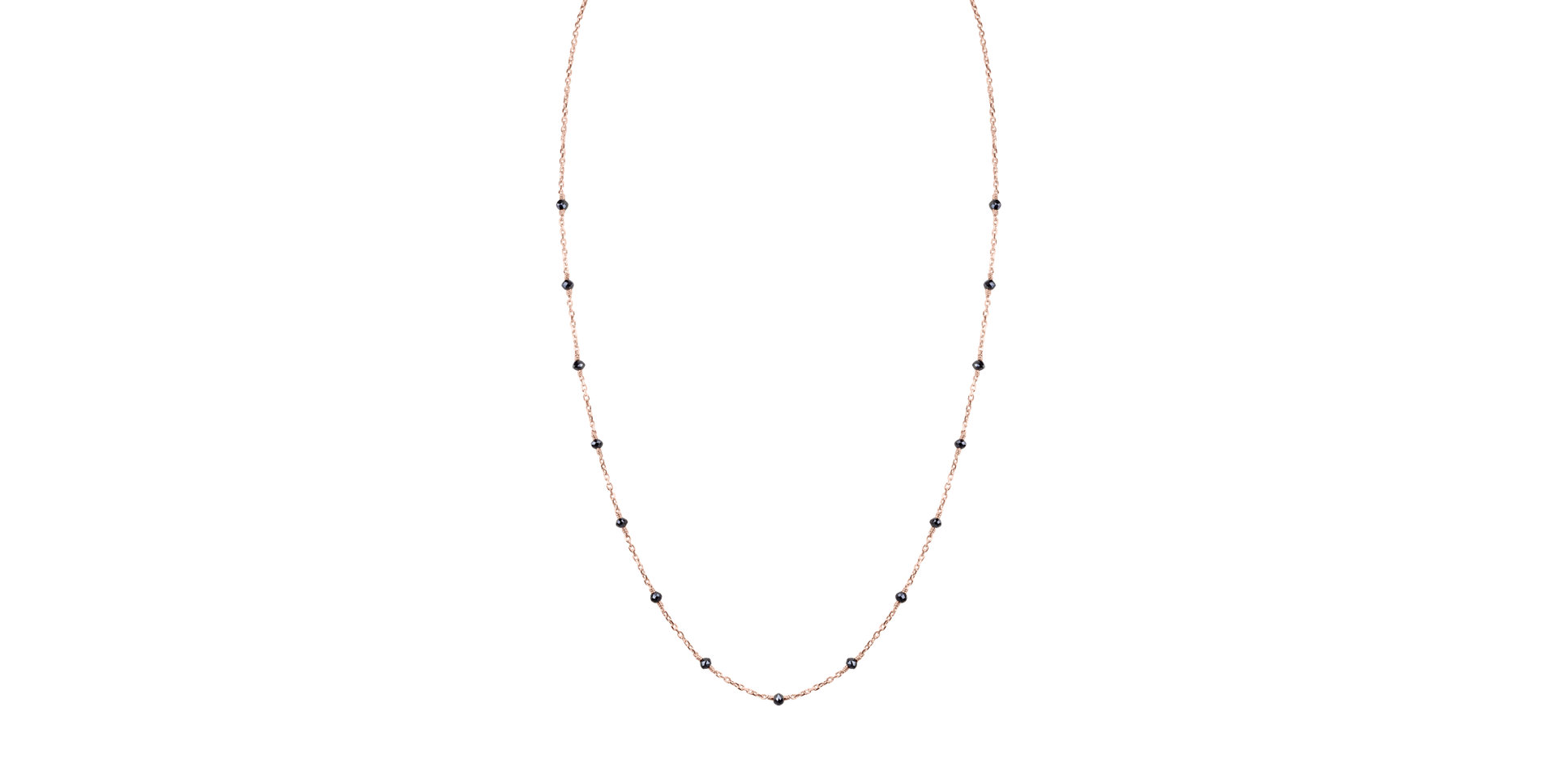 Náhrdelník s čiernymi diamantmi Dark Harmony