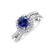 Prsteň s tanzanitom a diamantmi Rosena4
