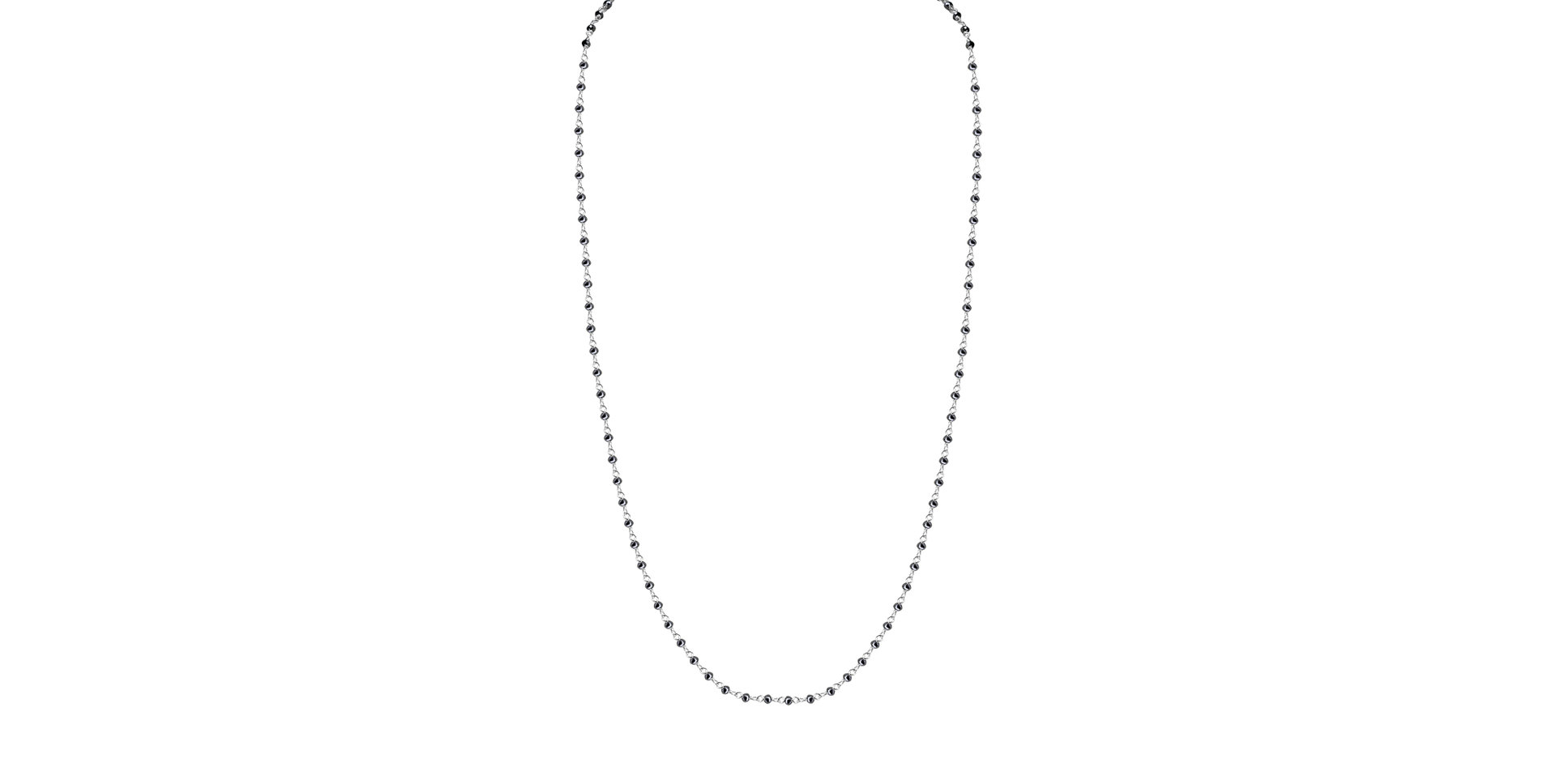 Náhrdelník s čiernymi diamantmi Dark Melody