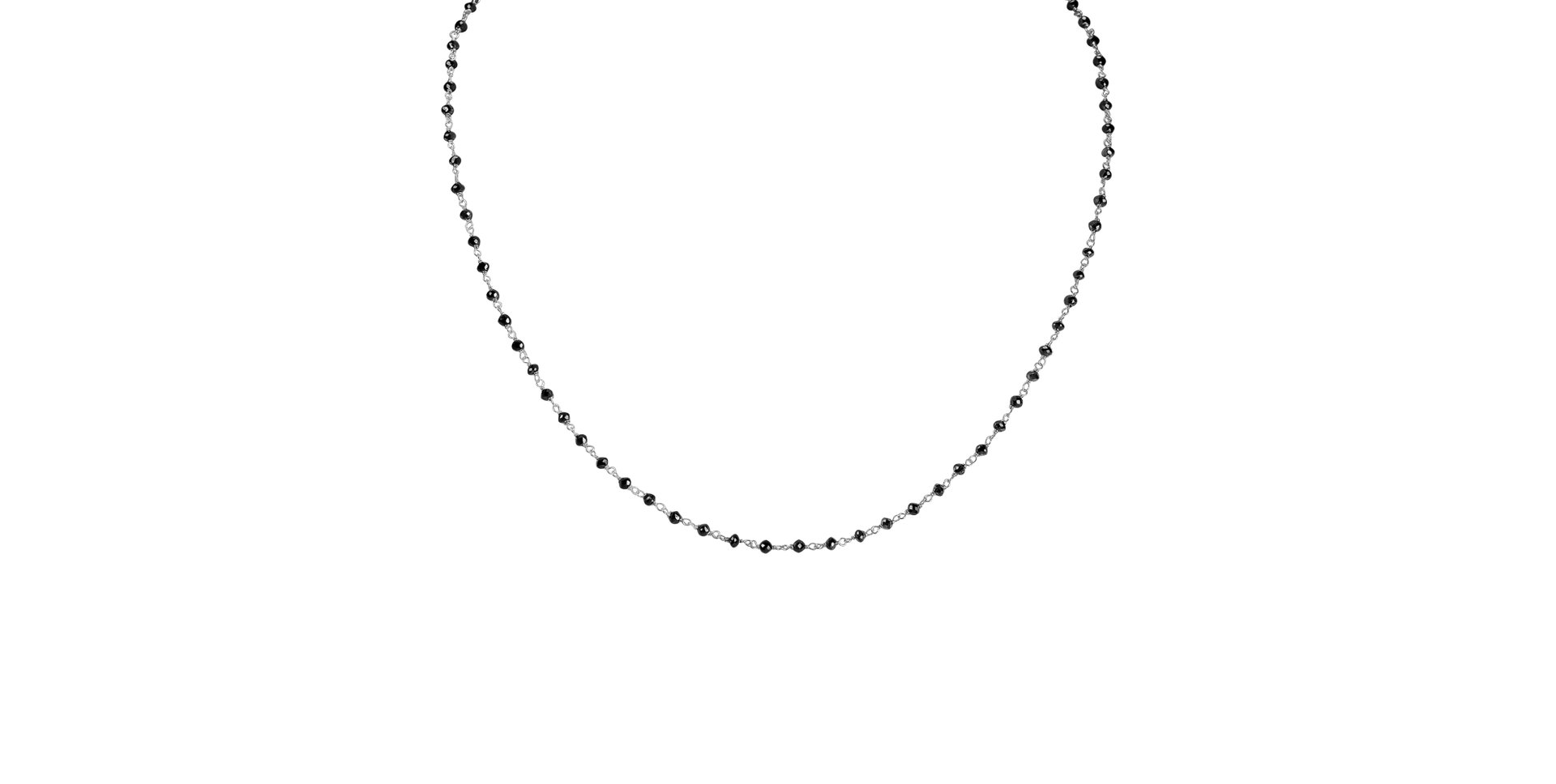 Náhrdelník s čiernymi diamantmi Dark Melody