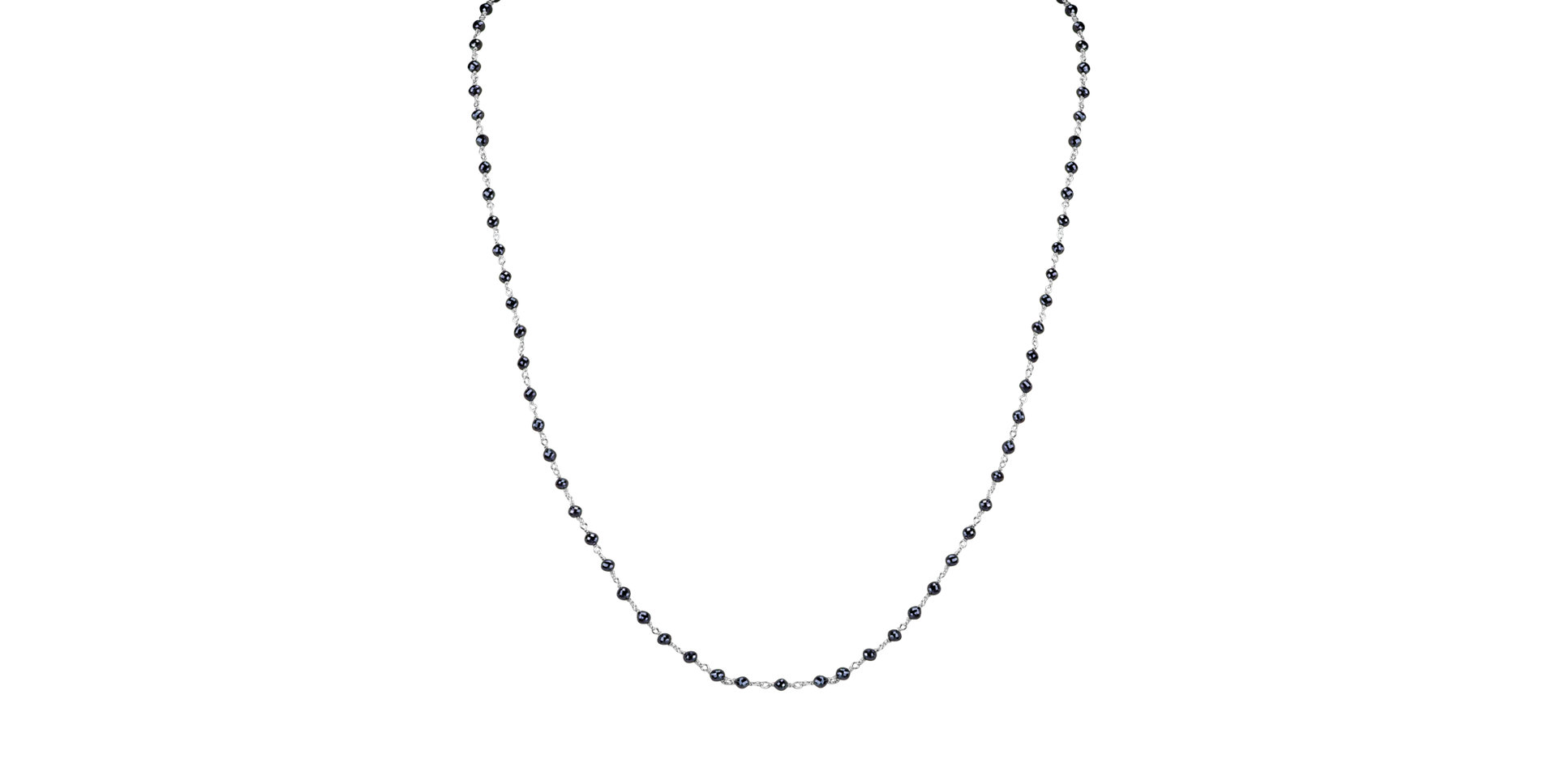 Náhrdelník s čiernymi diamantmi Dark Melody