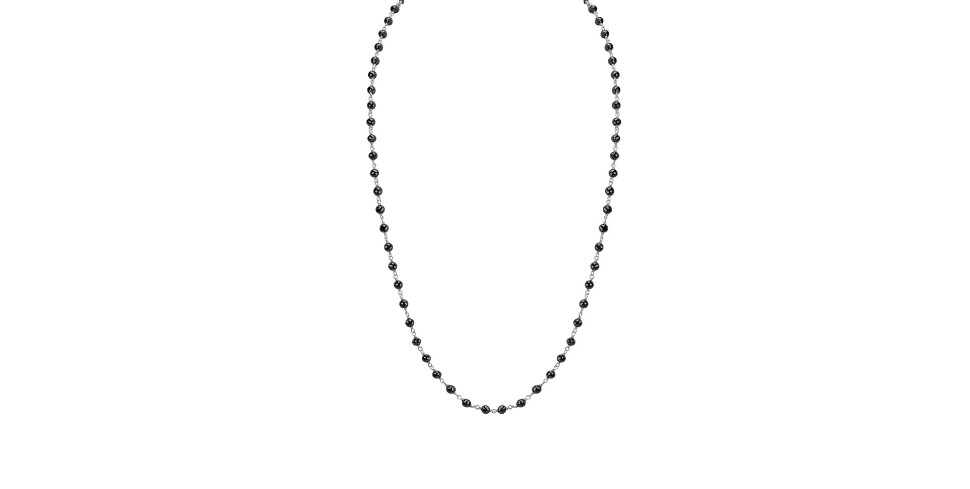 Náhrdelník s čiernymi diamantmi Dark Melody