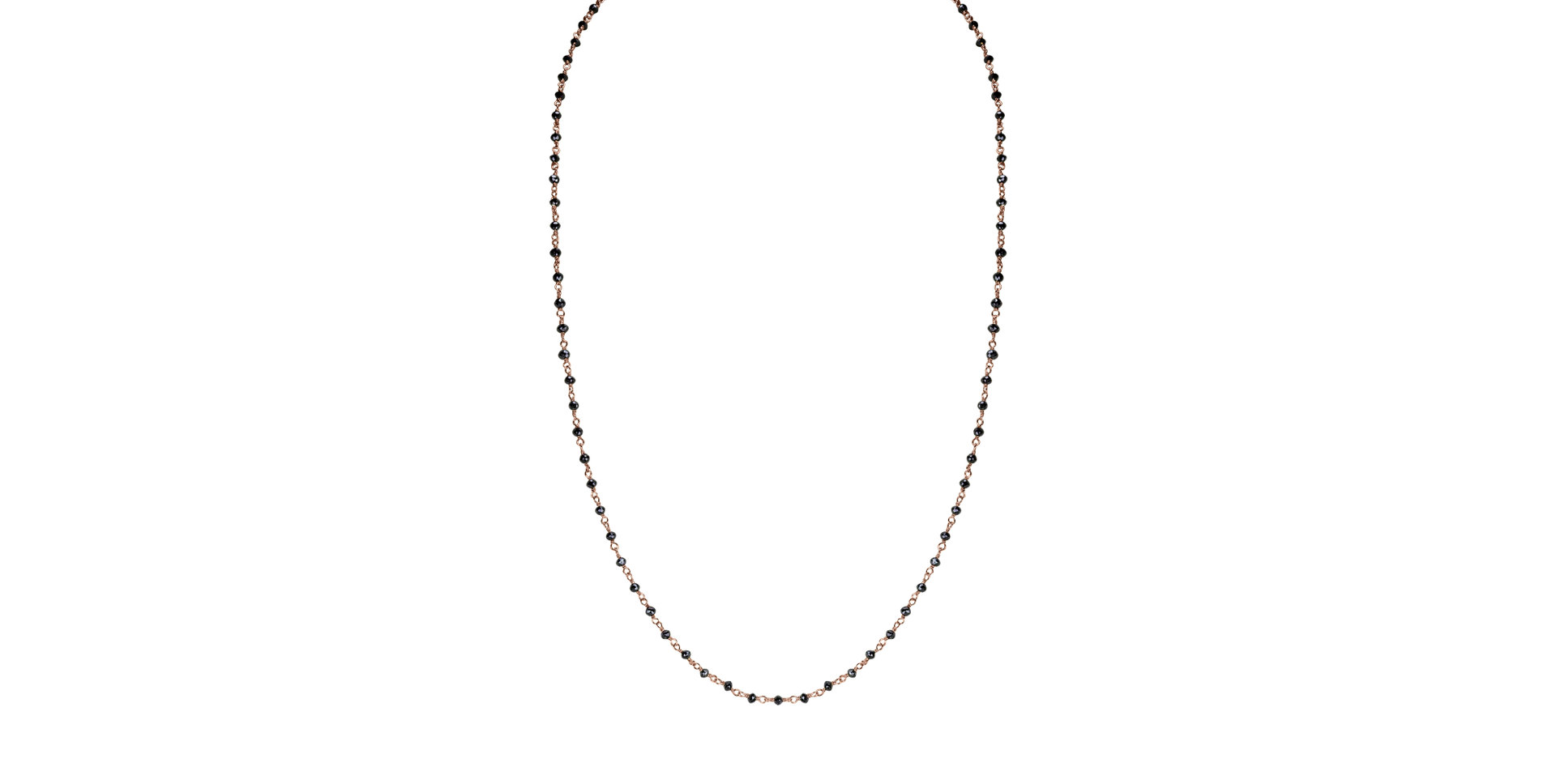 Náhrdelník s čiernymi diamantmi Dark Melody