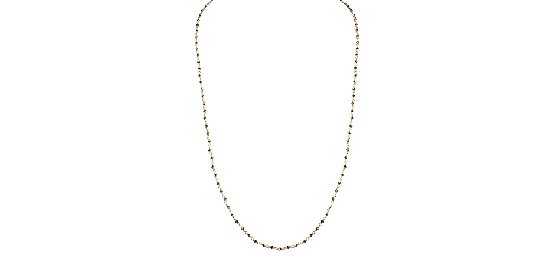 Náhrdelník s čiernymi diamantmi Dark Melody