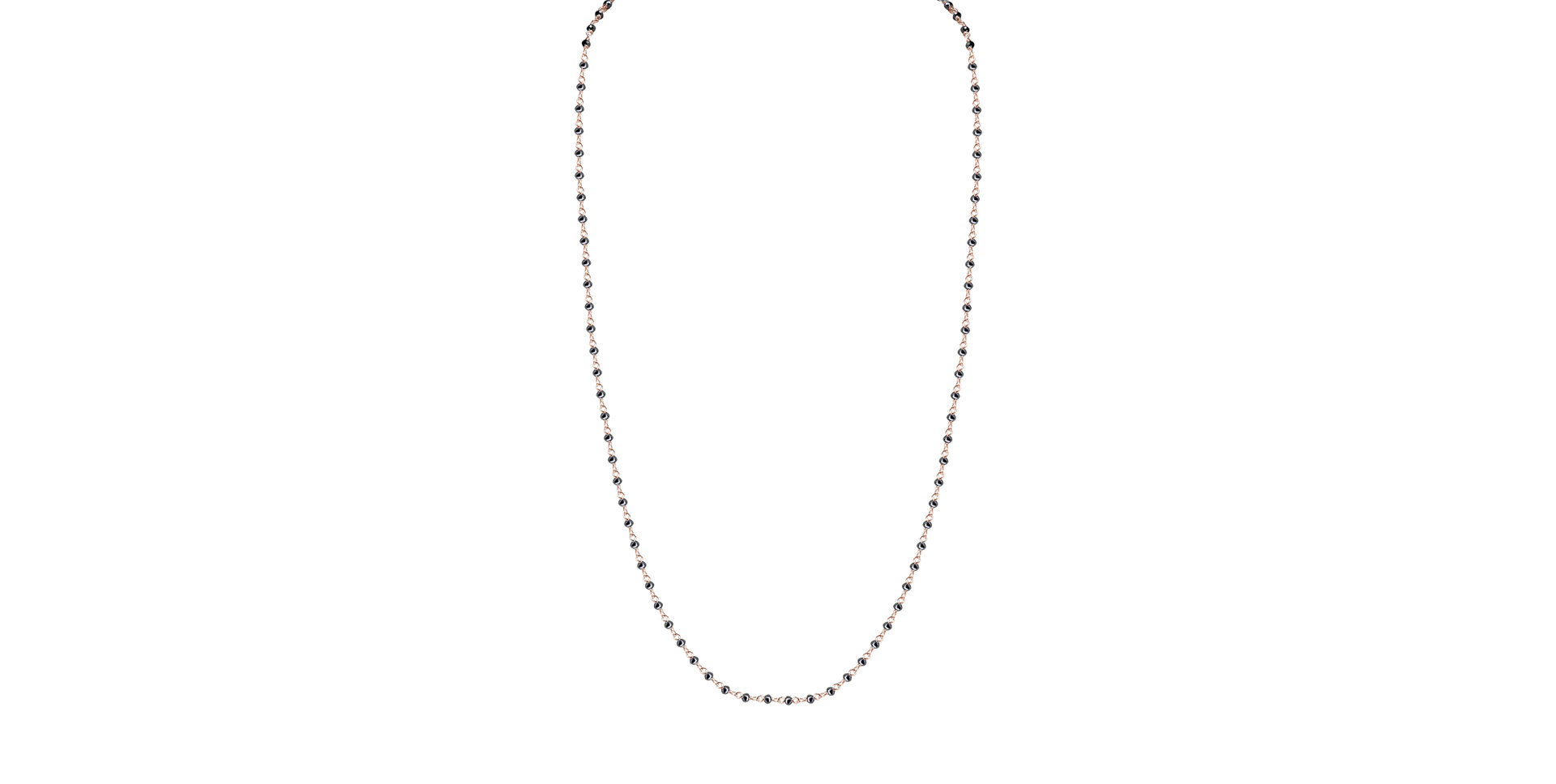 Náhrdelník s čiernymi diamantmi Dark Melody