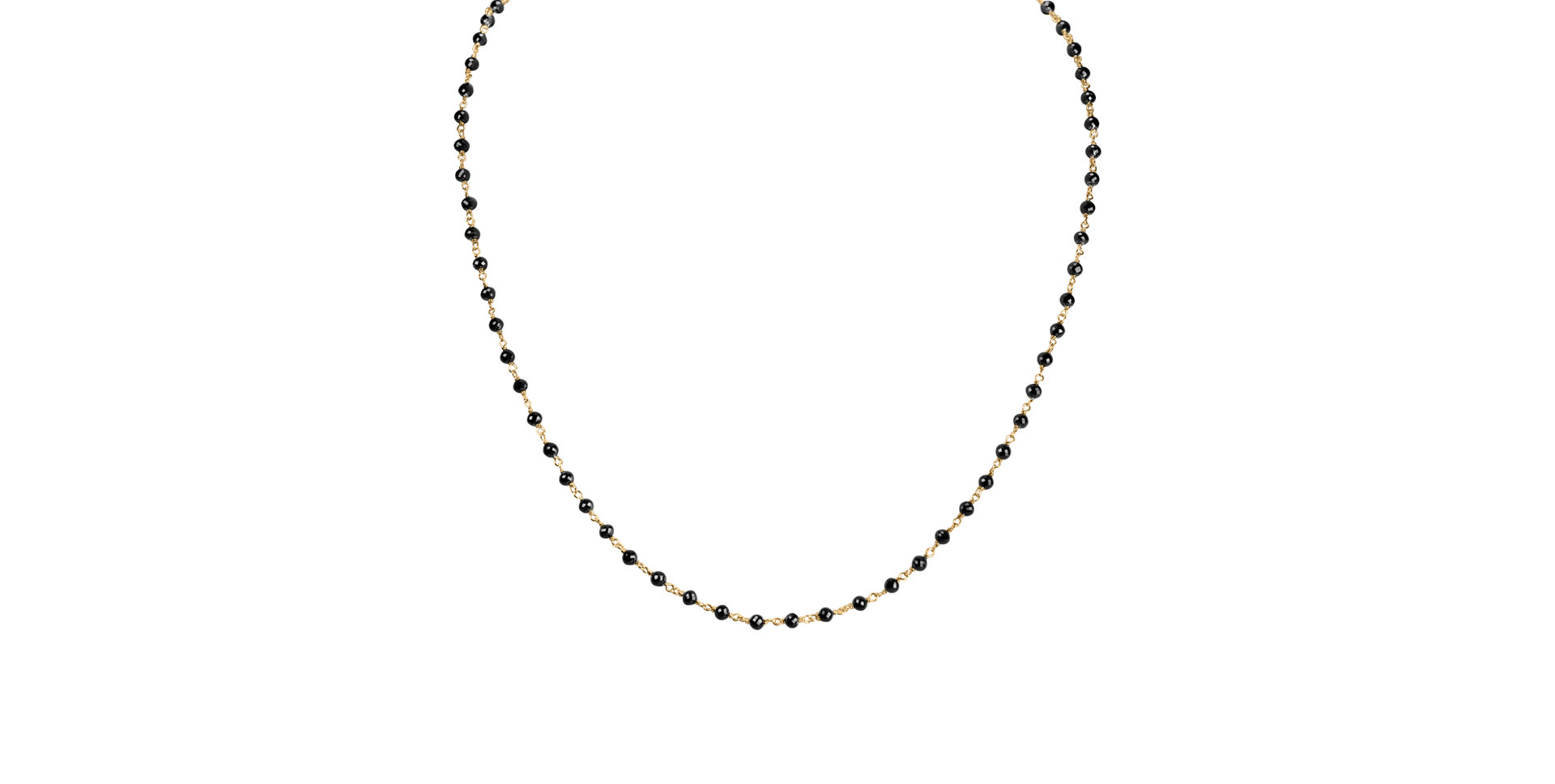 Náhrdelník s čiernymi diamantmi Dark Melody