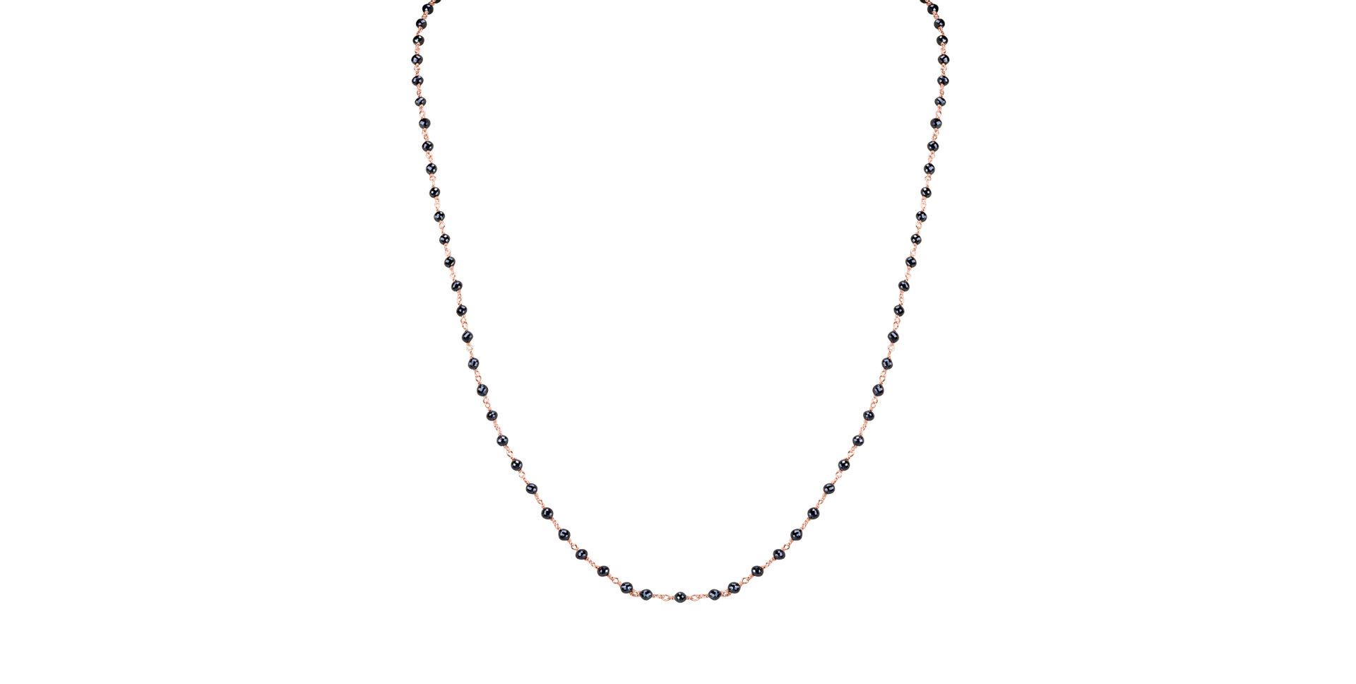 Náhrdelník s čiernymi diamantmi Dark Melody