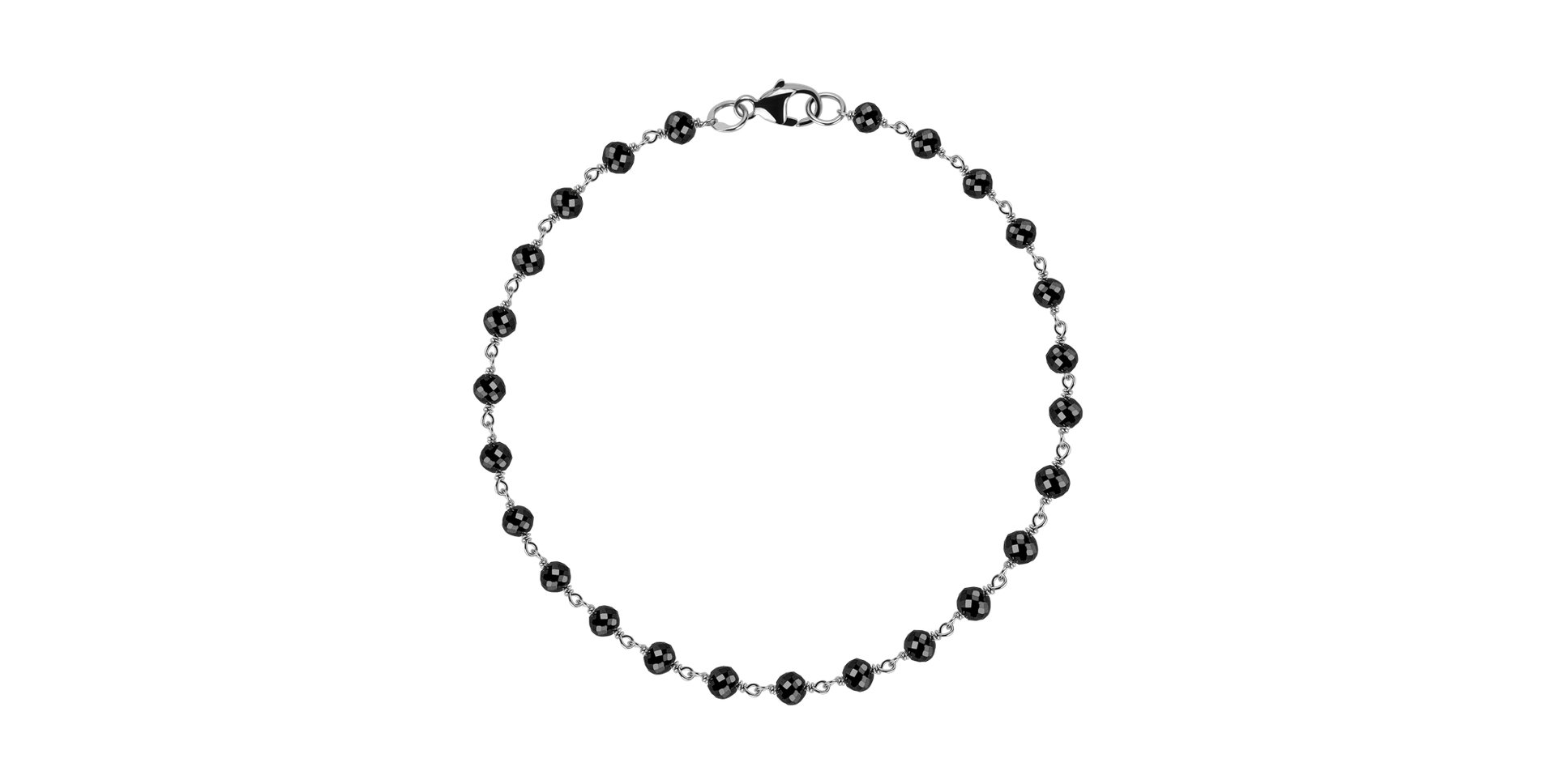Náramok s čiernymi diamantmi Dark Melody