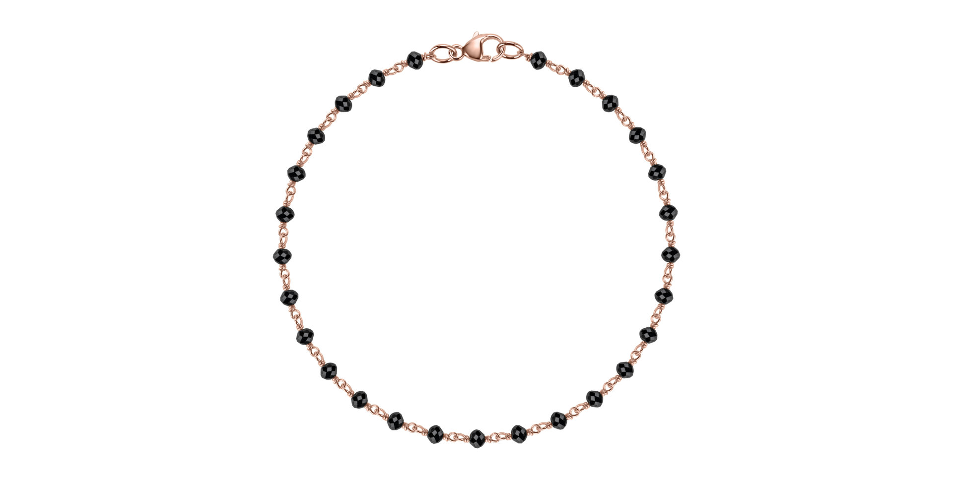 Náramok s čiernymi diamantmi Dark Melody