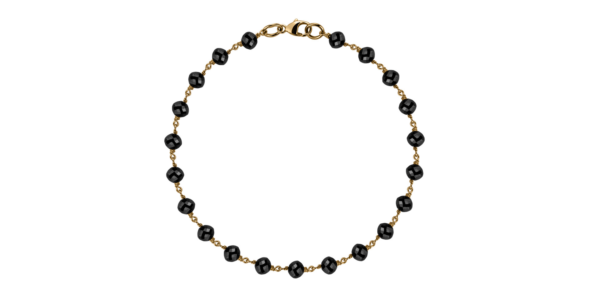 Náramok s čiernymi diamantmi Dark Melody