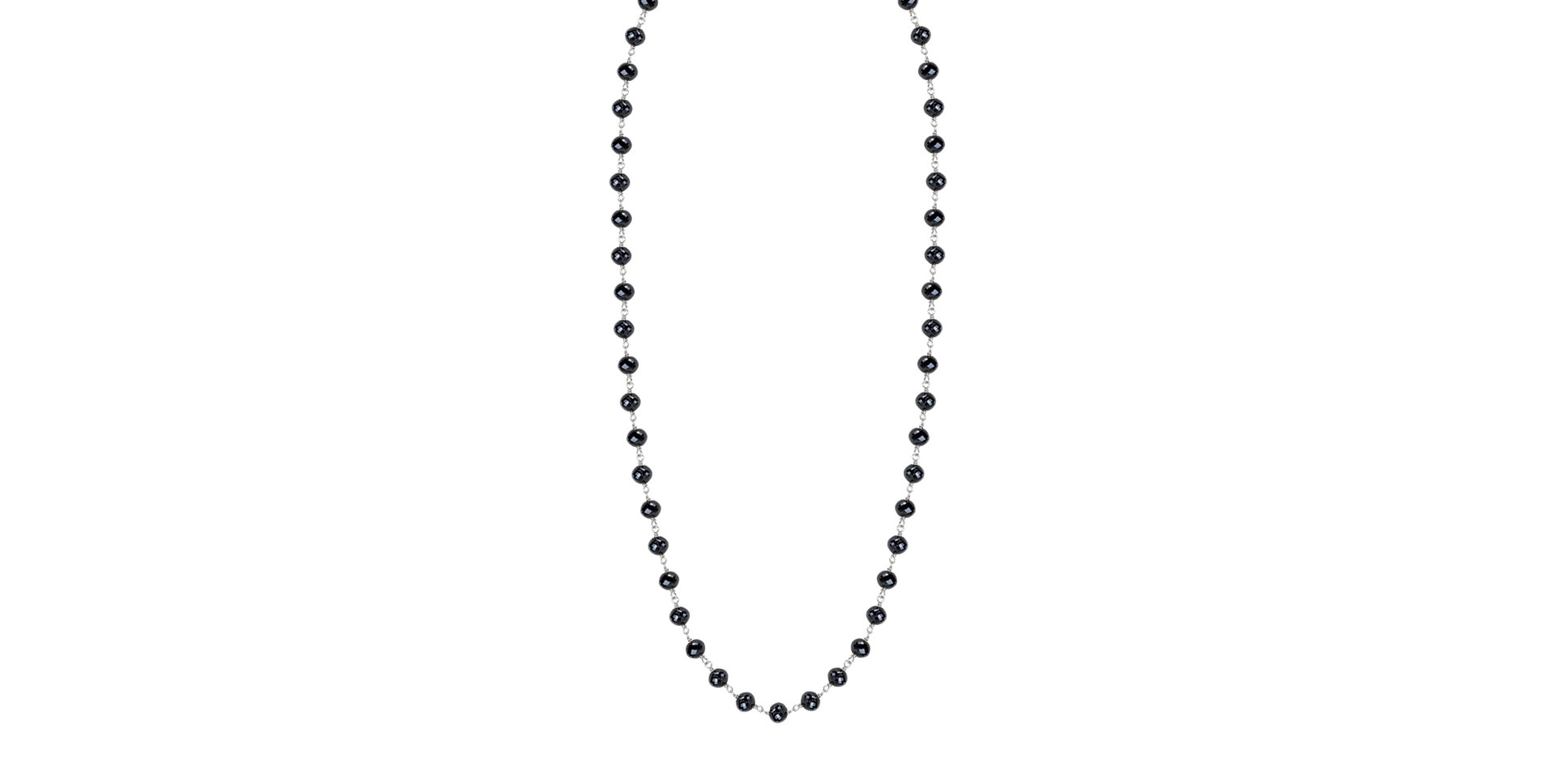 Náhrdelník s čiernymi diamantmi Dark Melody