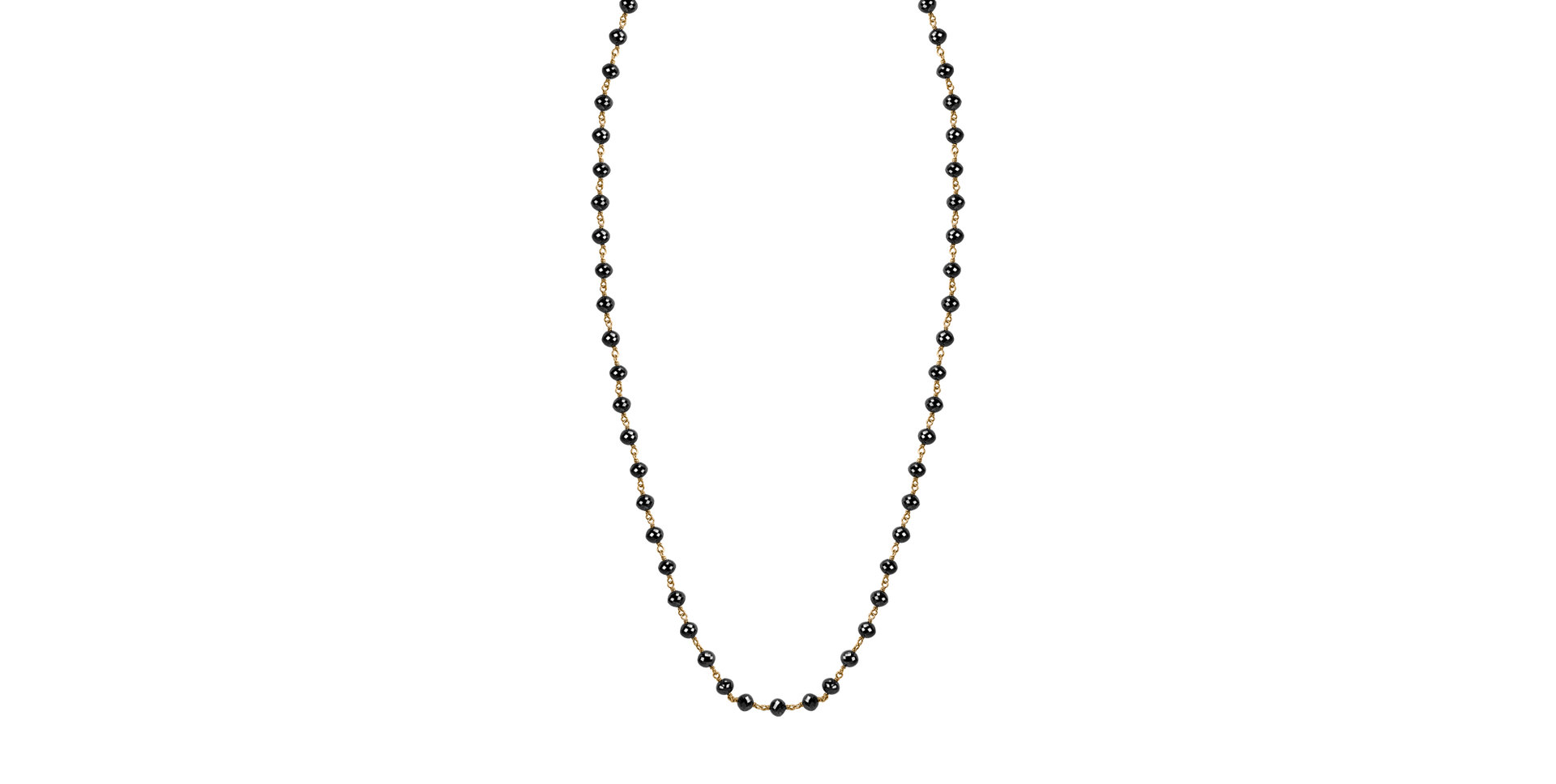 Náhrdelník s čiernymi diamantmi Dark Melody