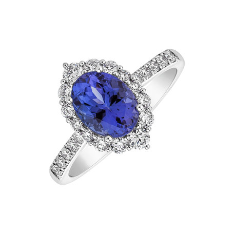 Prsteň s tanzanitom a diamantmi Tanzania Treasure