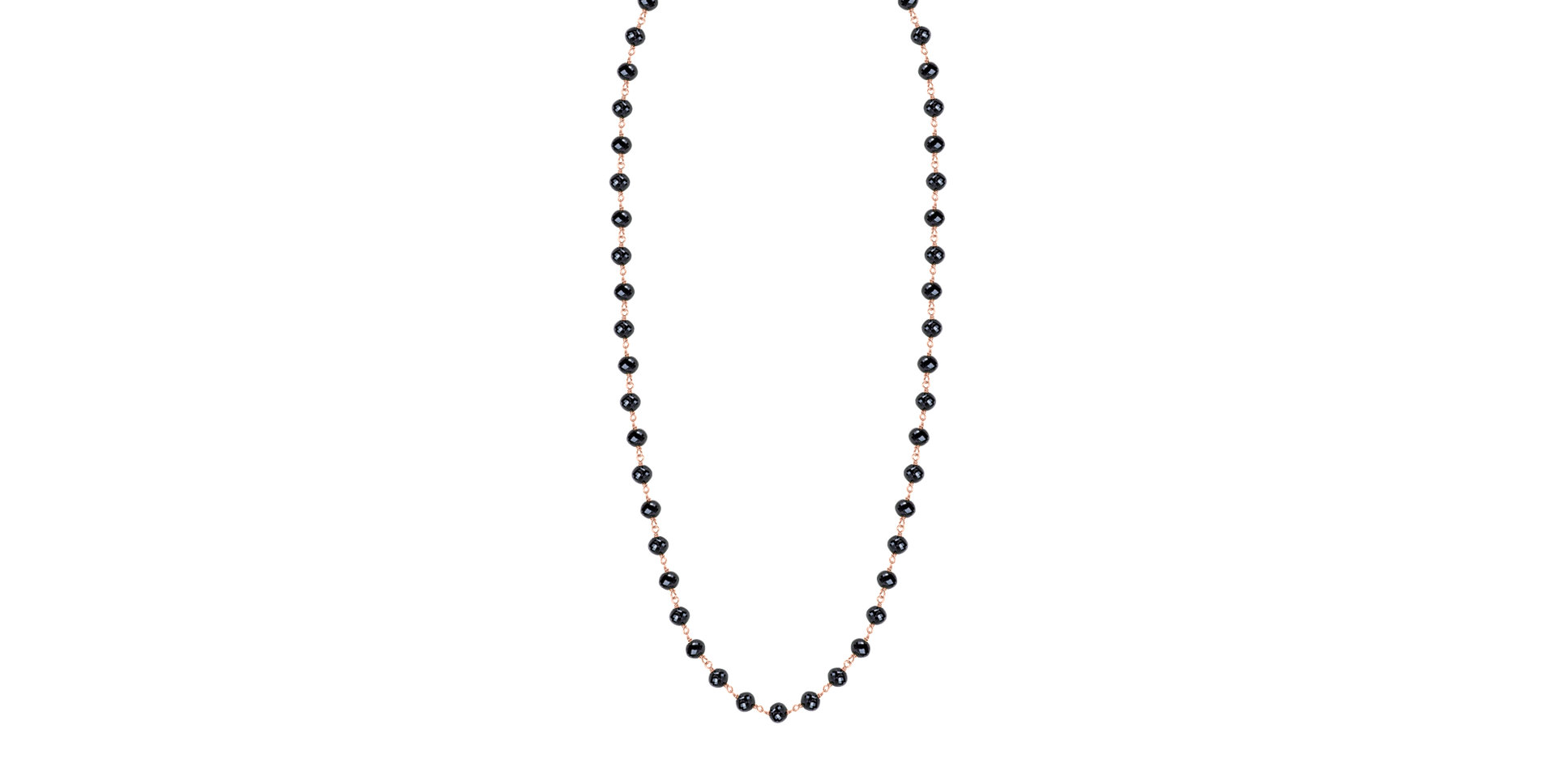 Náhrdelník s čiernymi diamantmi Dark Melody