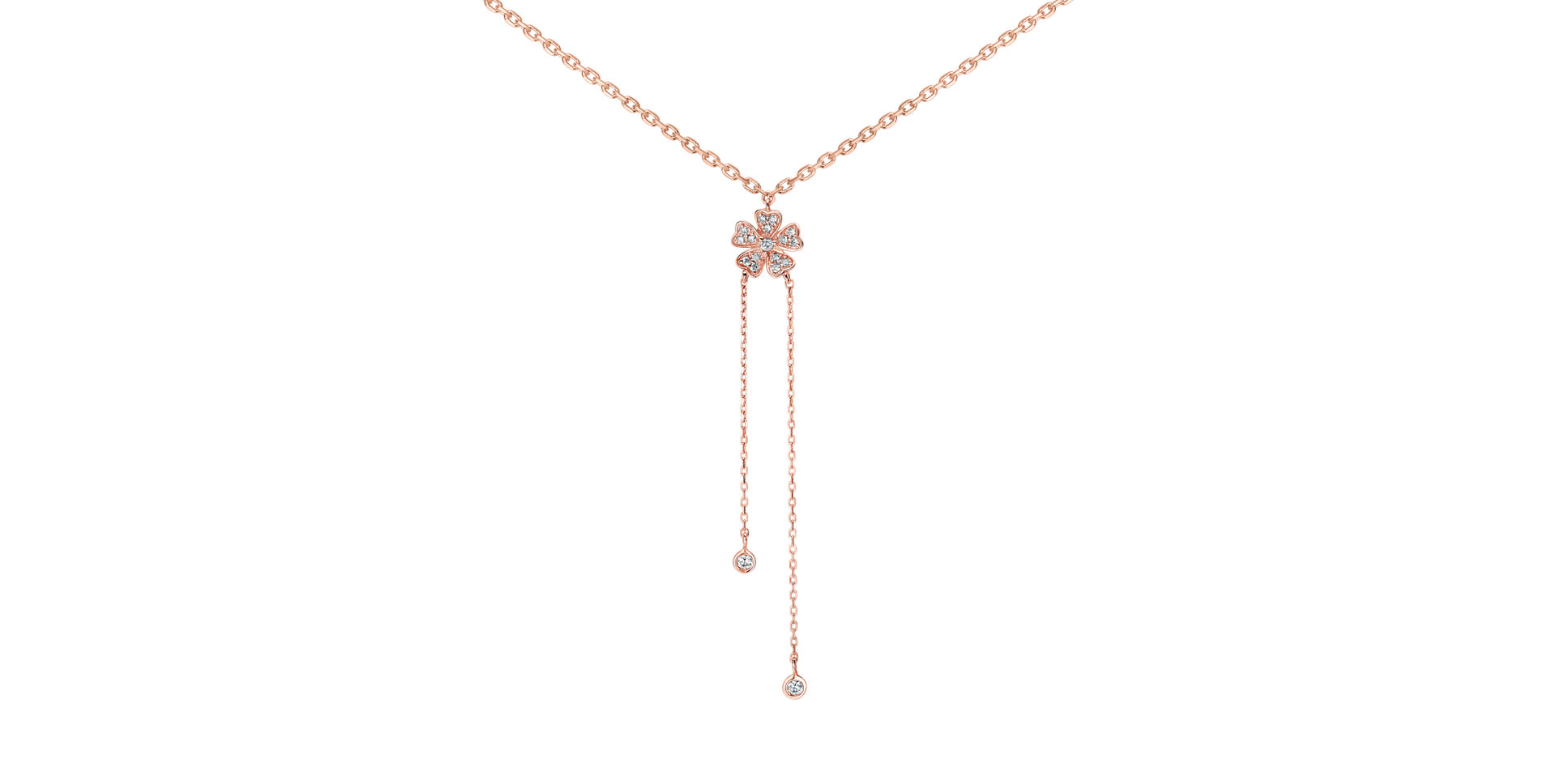 Náhrdelník s diamantmi Blossom Waterfall