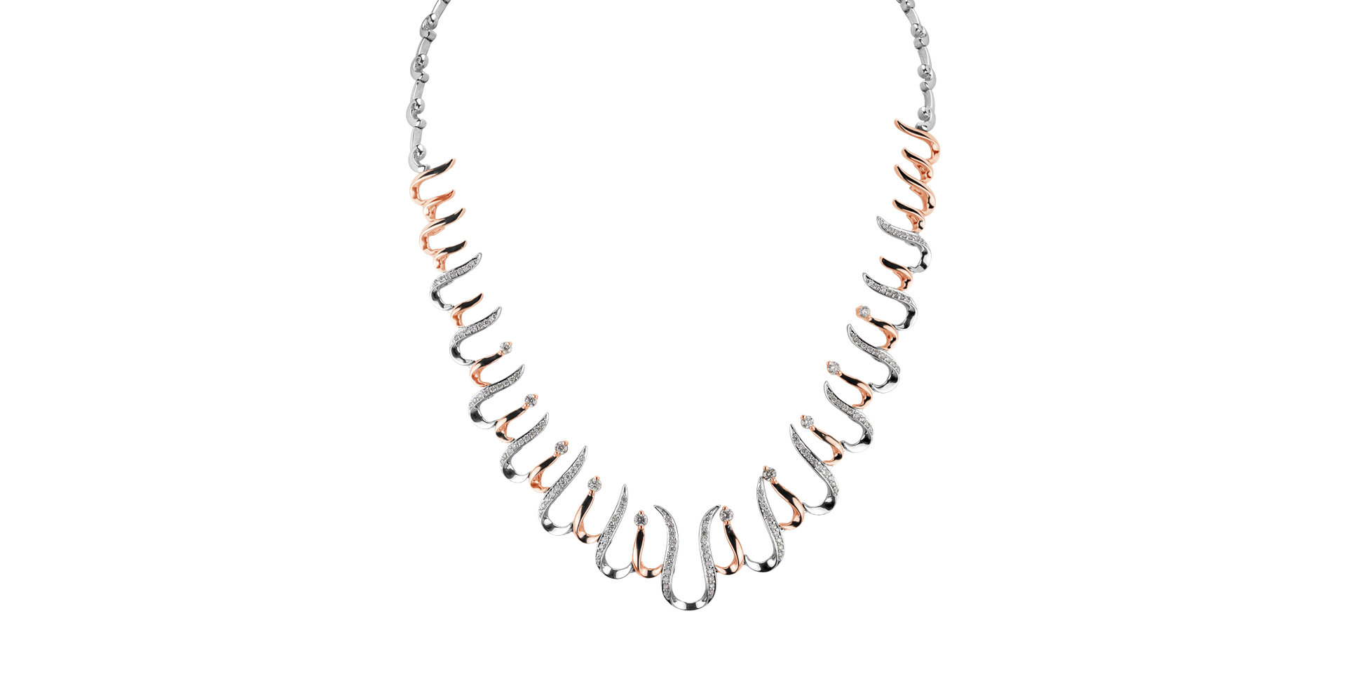 Náhrdelník s diamantmi Amazing Mosaic