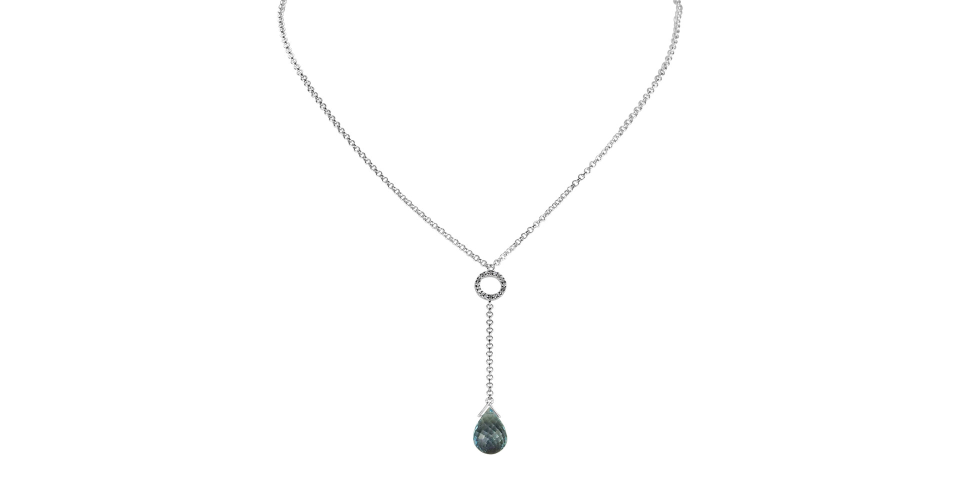 Náhrdelník s topásom a diamantmi Genoveffa