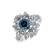 Prsteň s modrým diamantom a bielymi diamantmi Passion Treasure3