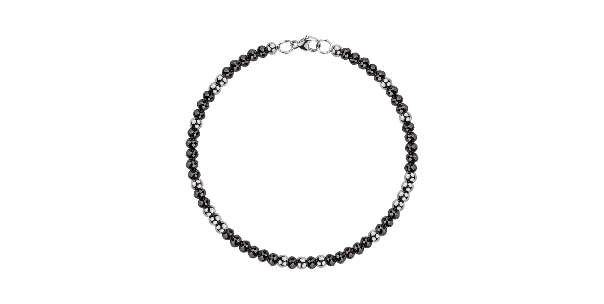 Náramok s čiernymi diamantmi Marbles Mood