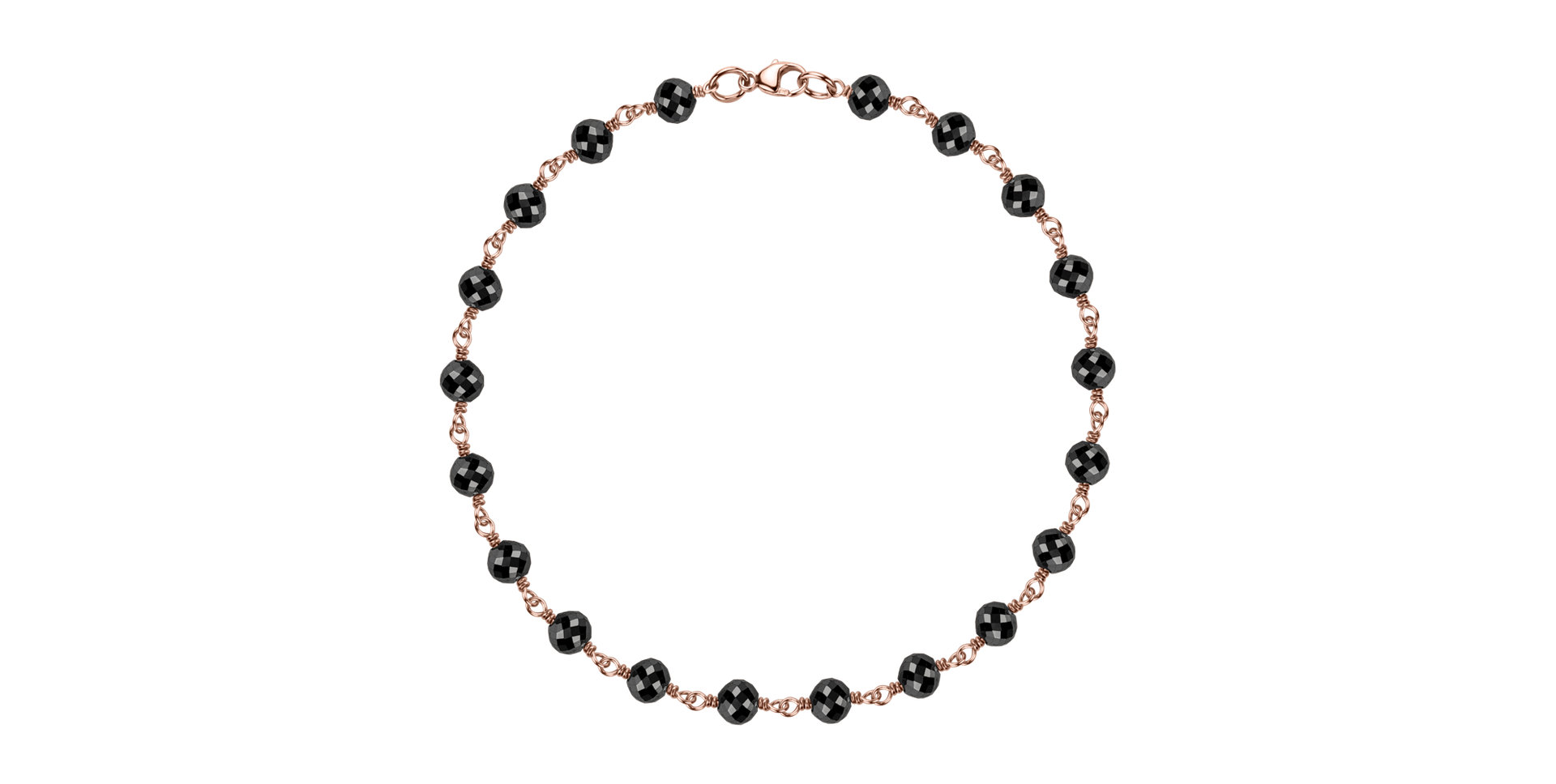 Náramok s čiernymi diamantmi Dark Melody