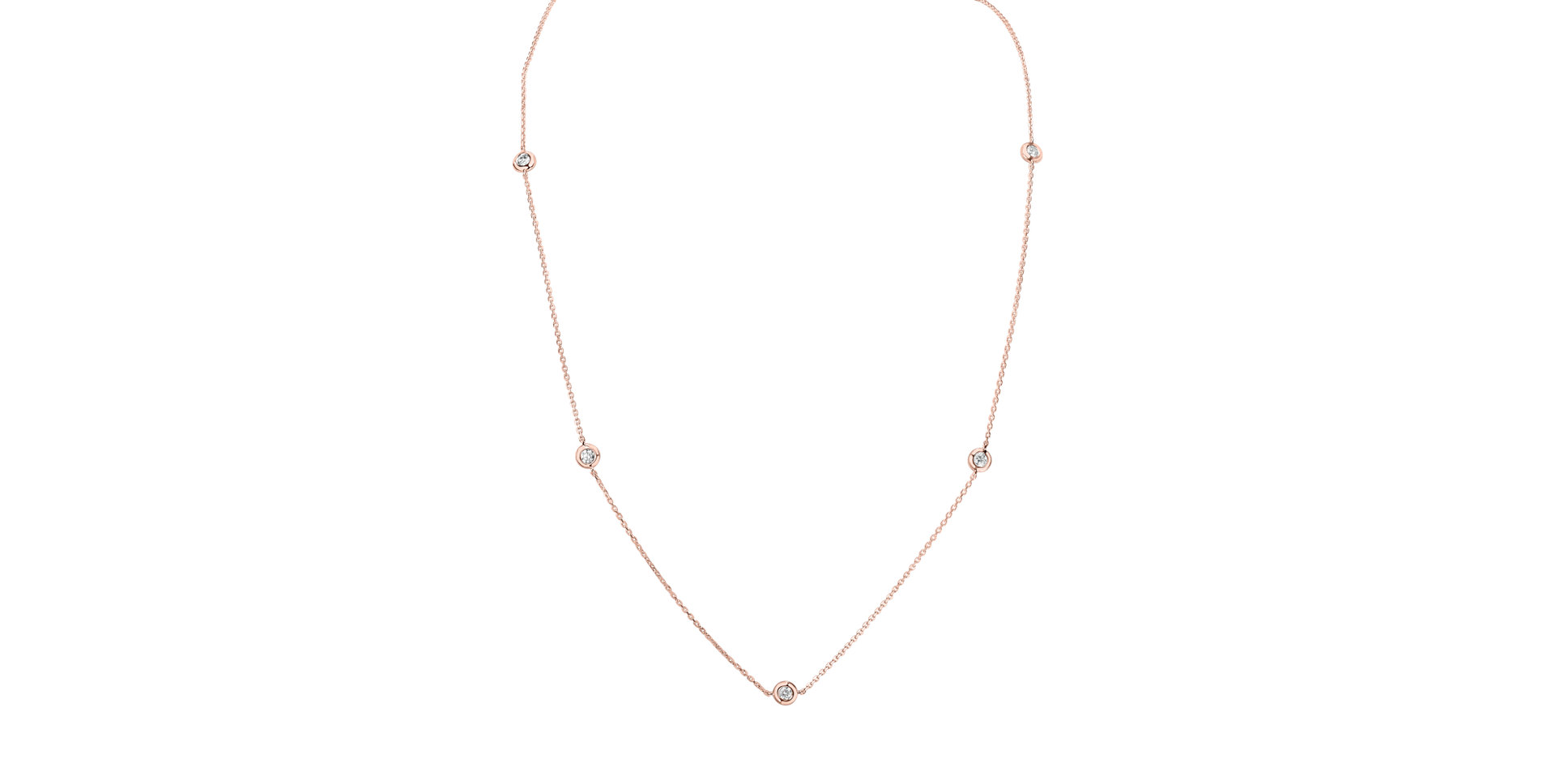 Náhrdelník s diamantmi Sparkling Dots