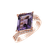 Prsteň s ametystom a diamantmi Elvena4