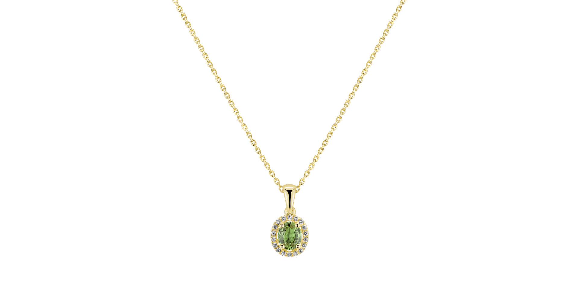 Přívěsok so zafírom a diamantmi Royal Love