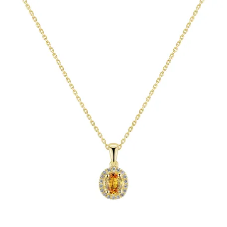 Přívěsok so zafírom a diamantmi Royal Love